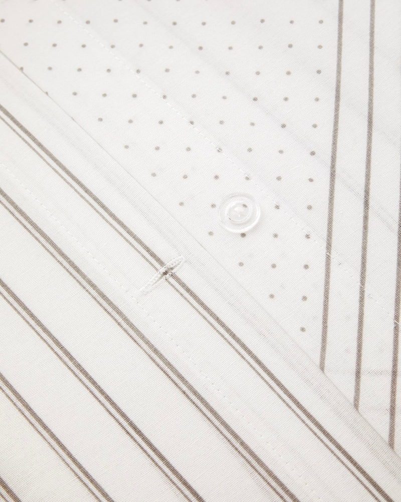 Graphic Dots Kolay Ütülenir Tek Kişilik Nevresim Takımı 160x220 cm Gri