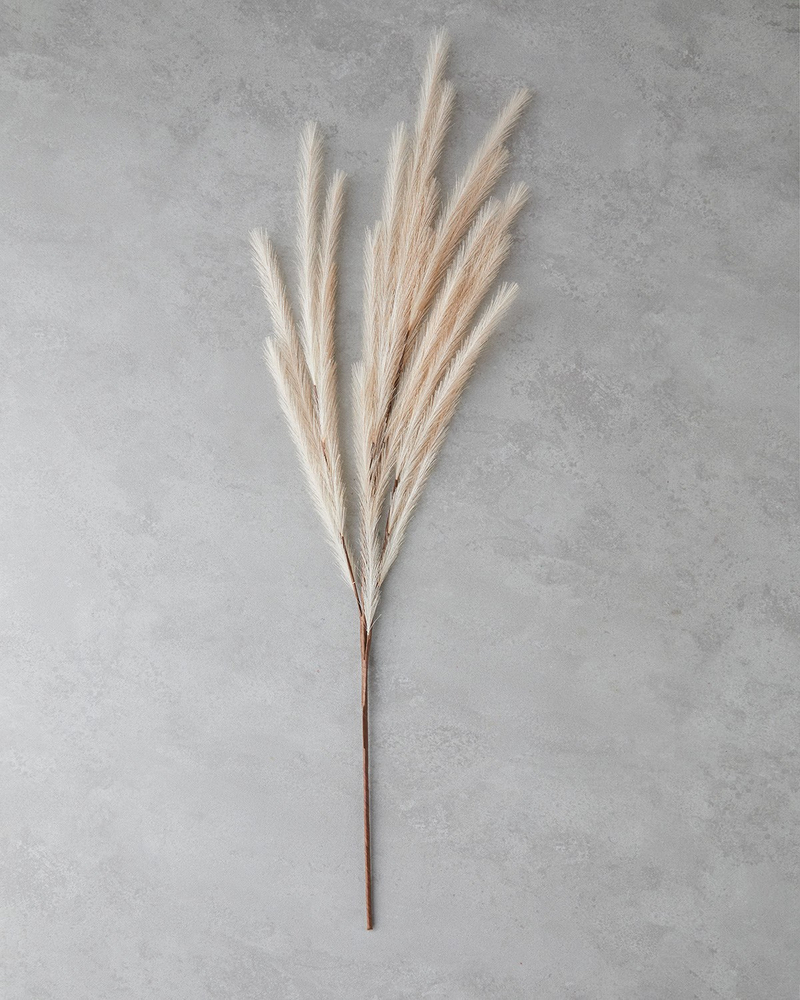 Grassy Tek Dal Yapay Çiçek 120 cm Bej