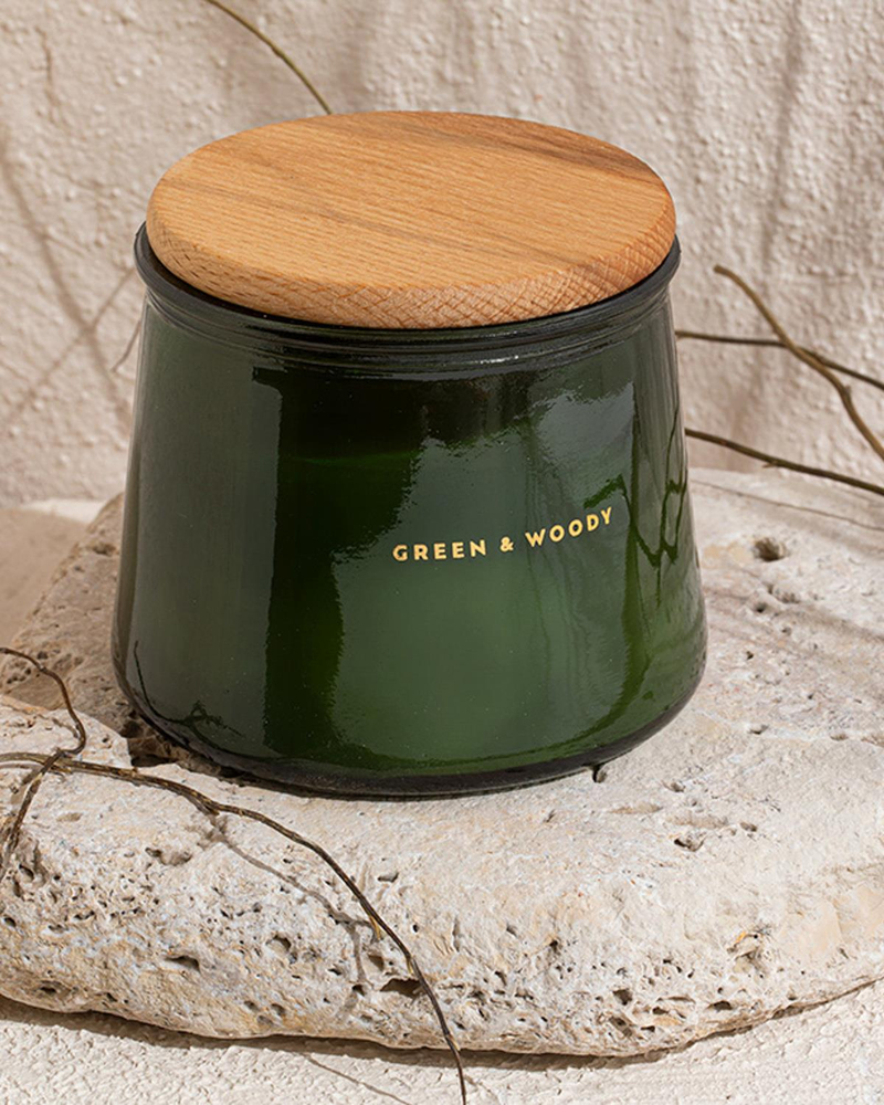 Green & Woody Kokulu Mum 270 g Yeşil