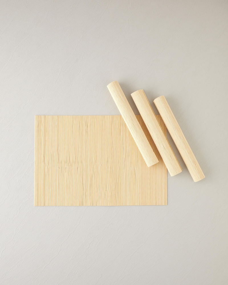 Grove Bambu 4'lü Amerikan Servis 30x45 cm Krem