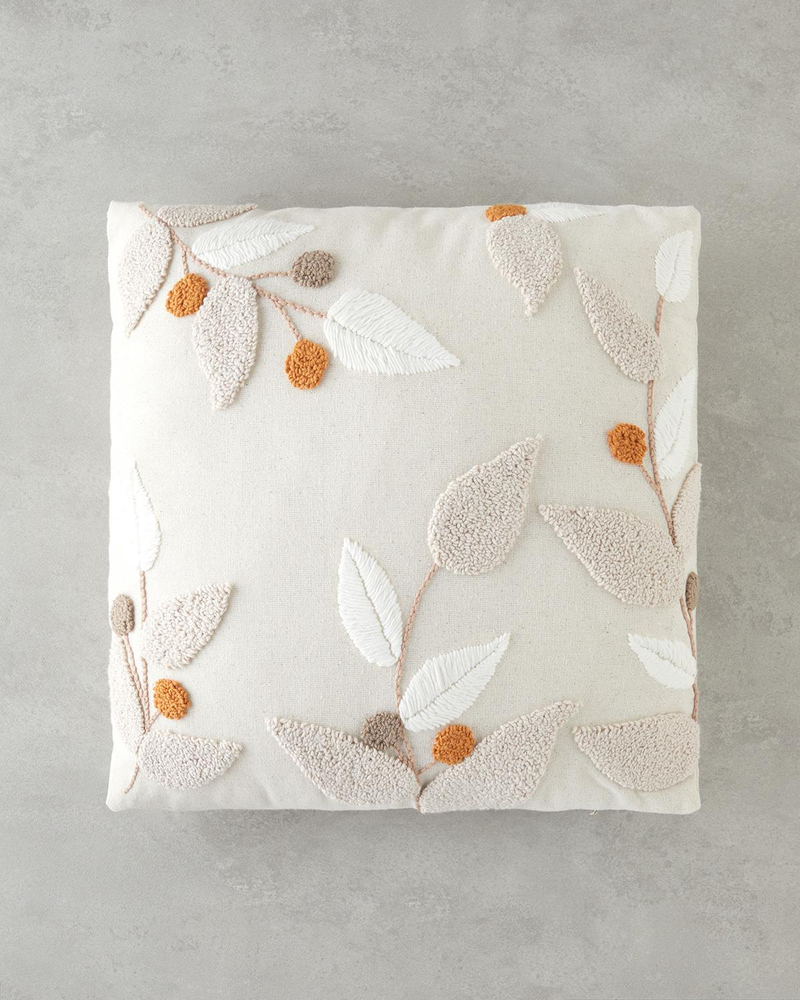 Handmade Kırlent Kılıfı 45x45 cm Ekru