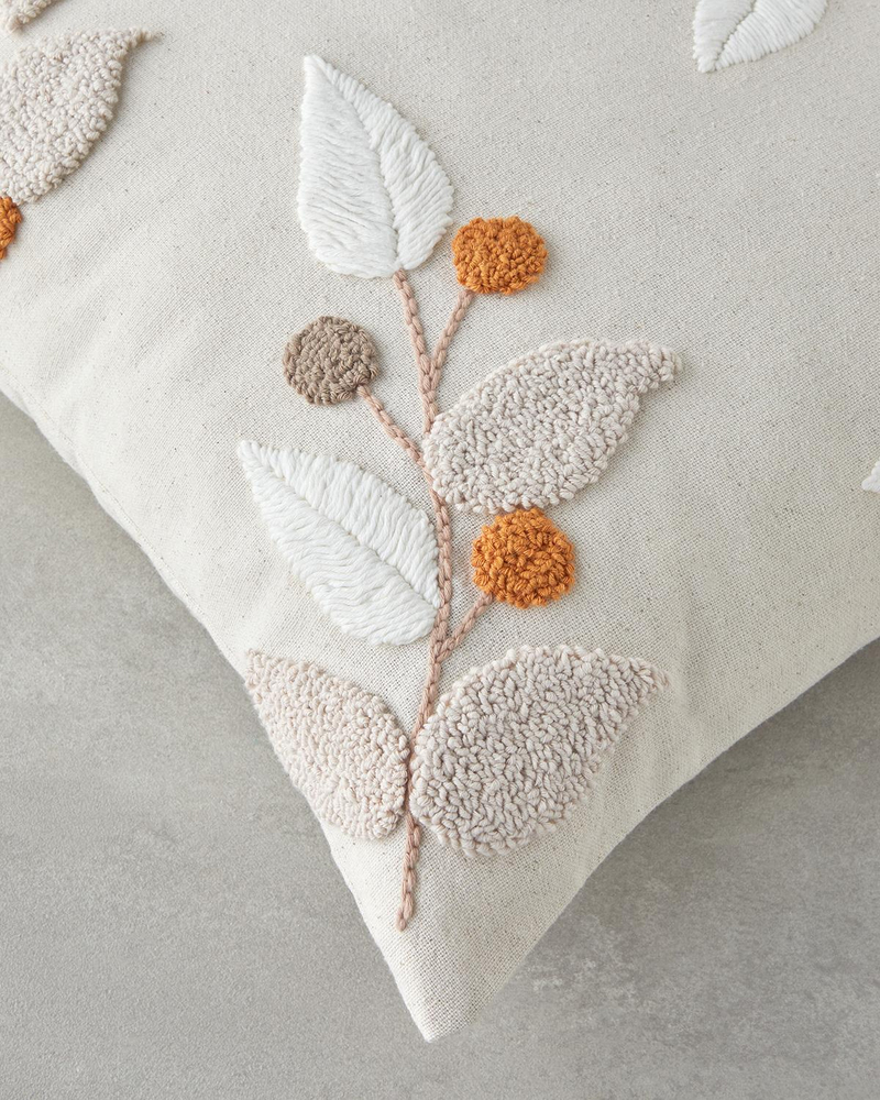 Handmade Kırlent Kılıfı 45x45 cm Ekru