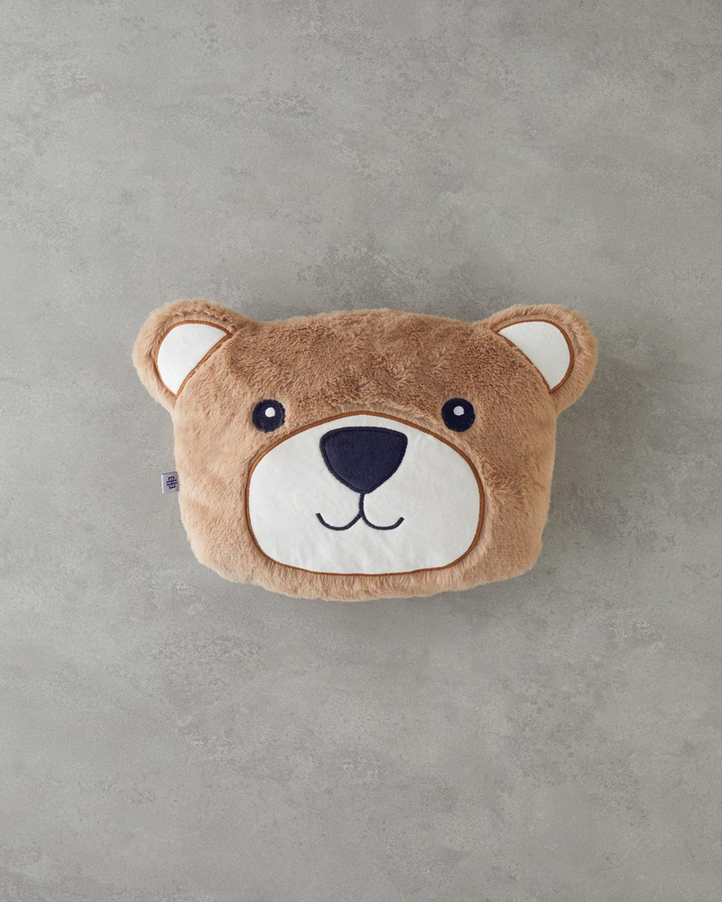 Happy Bear Bebe Dekoratif Kırlent 35x26 cm Kahve