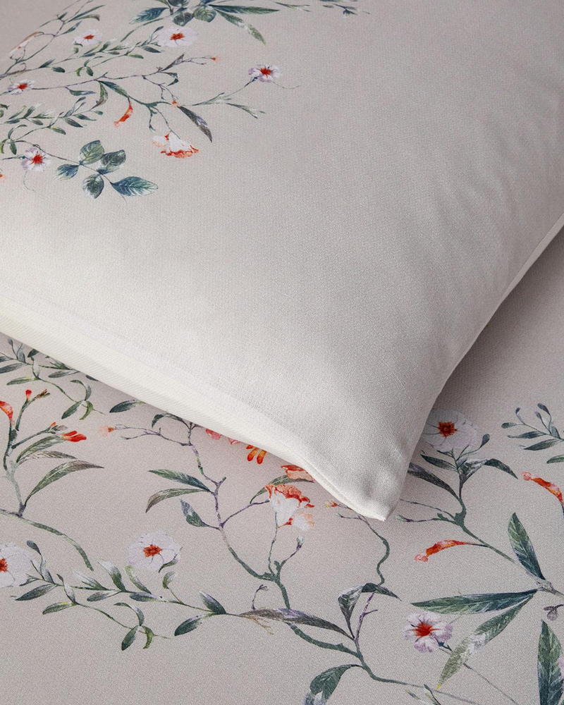 Harmony Garden Krep King Size Nevresim Takımı 240x220 cm Su Yeşili
