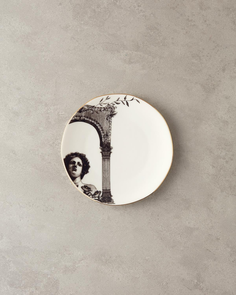 Hera Porselen Pasta Tabağı 21 cm Gold