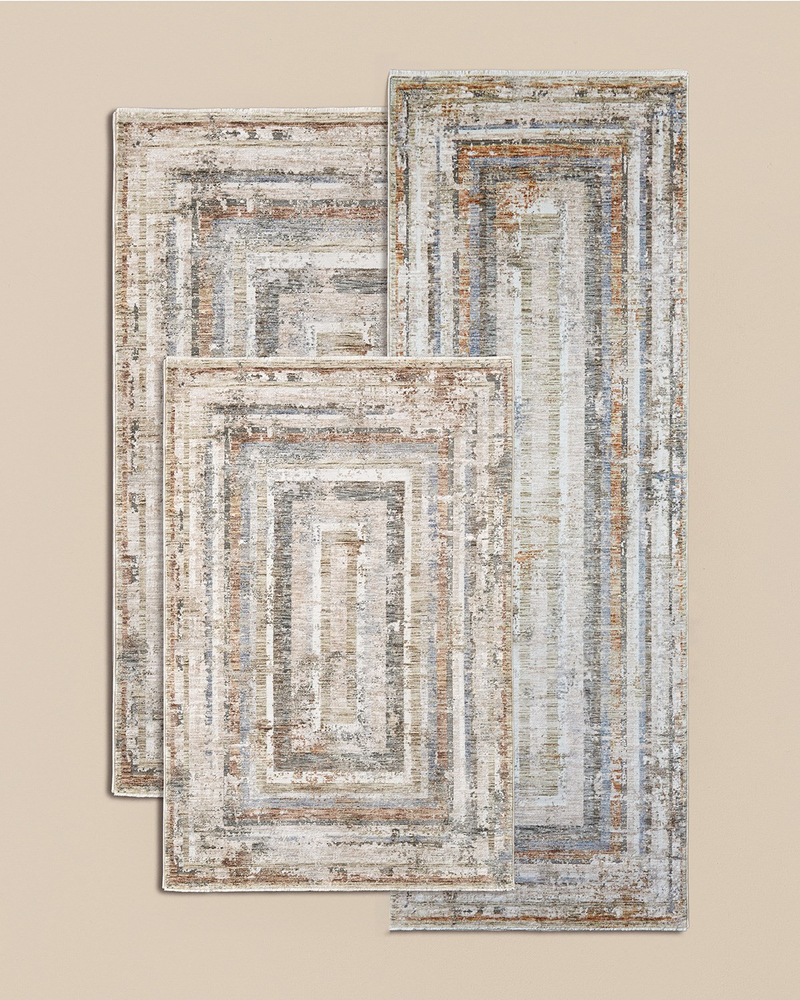 Hora Halı 100x300 cm Bej