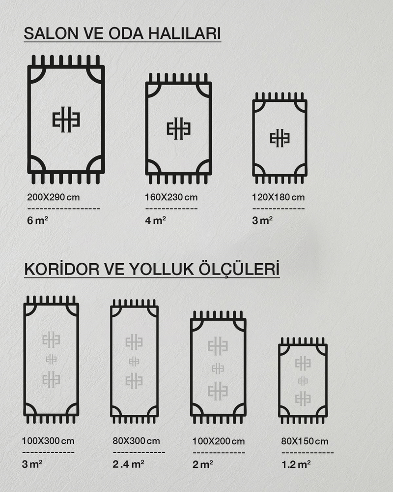 Hora Halı 100x300 cm Bej