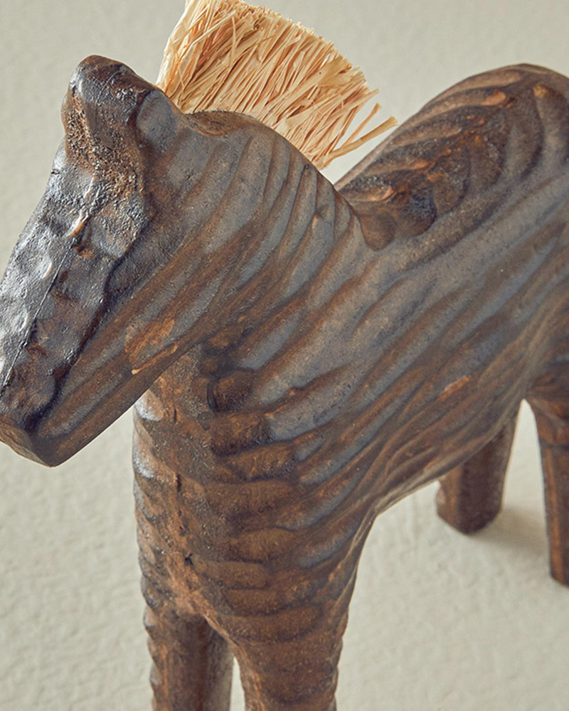 Horse Polyresin Biblo Kahverengi
