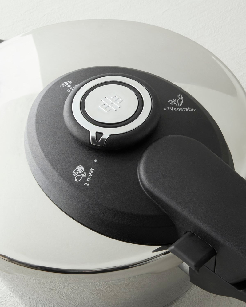 HyperChef Paslanmaz Çelik Düdüklü Tencere 4 Lt Siyah
