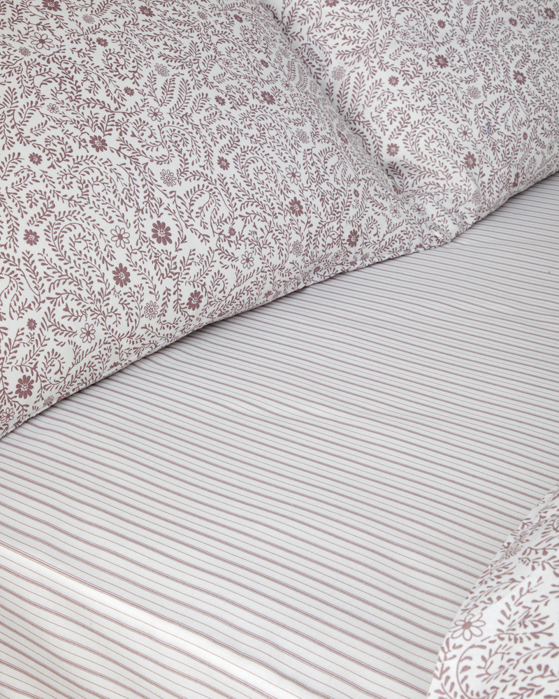 Ivy Blush Kolay Ütülenir Tek Kişilik Nevresim Takımı 160x220 cm Mor