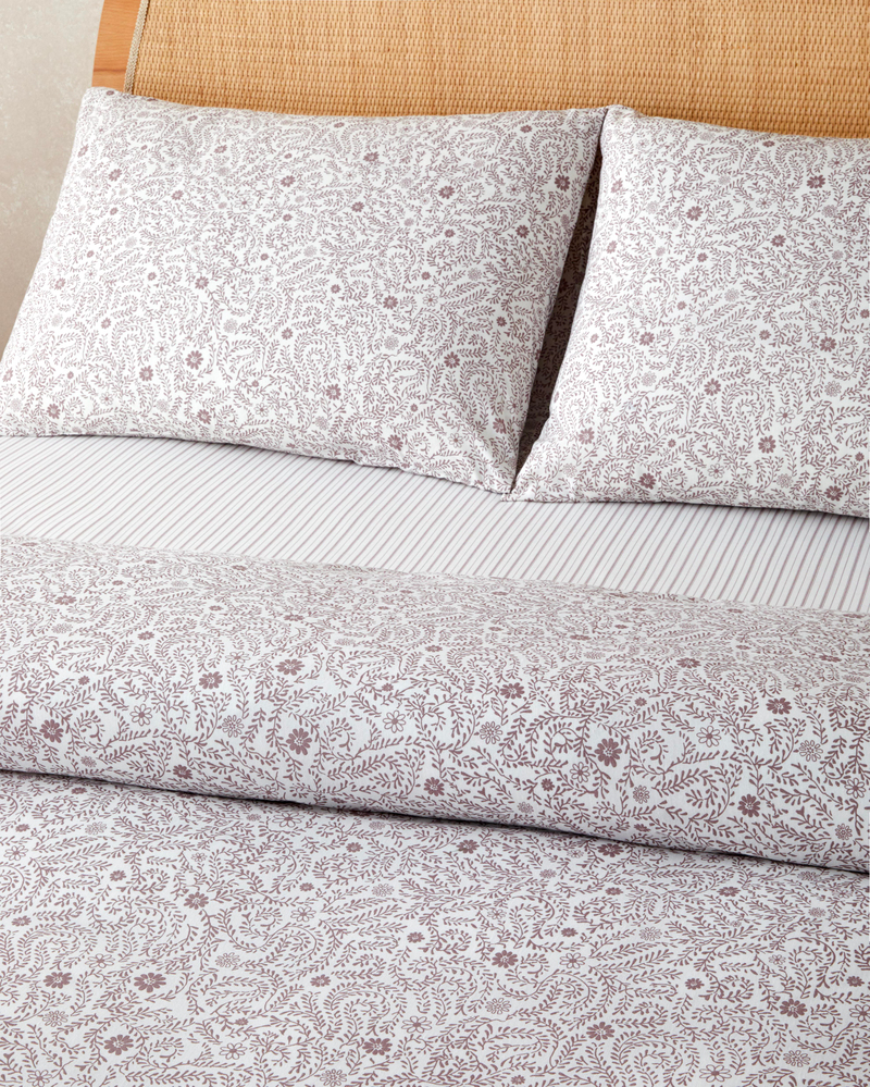 Ivy Blush Kolay Ütülenir Tek Kişilik Nevresim Takımı 160x220 cm Mor