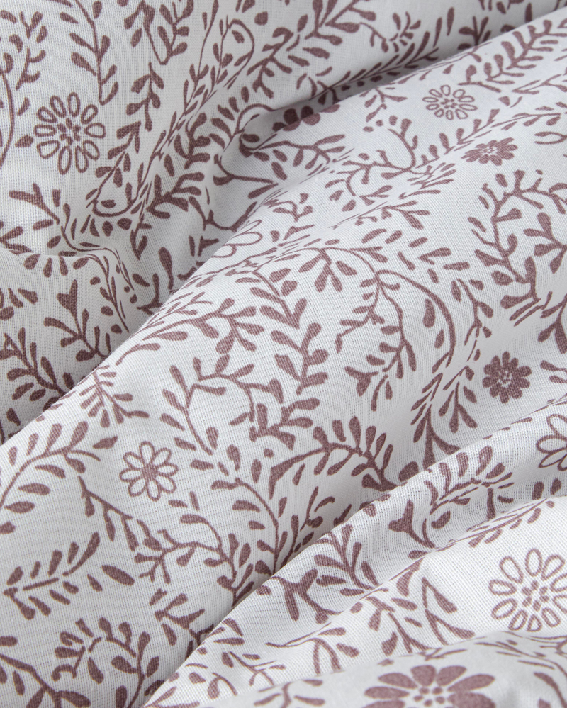 Ivy Blush Kolay Ütülenir Tek Kişilik Nevresim Takımı 160x220 cm Mor