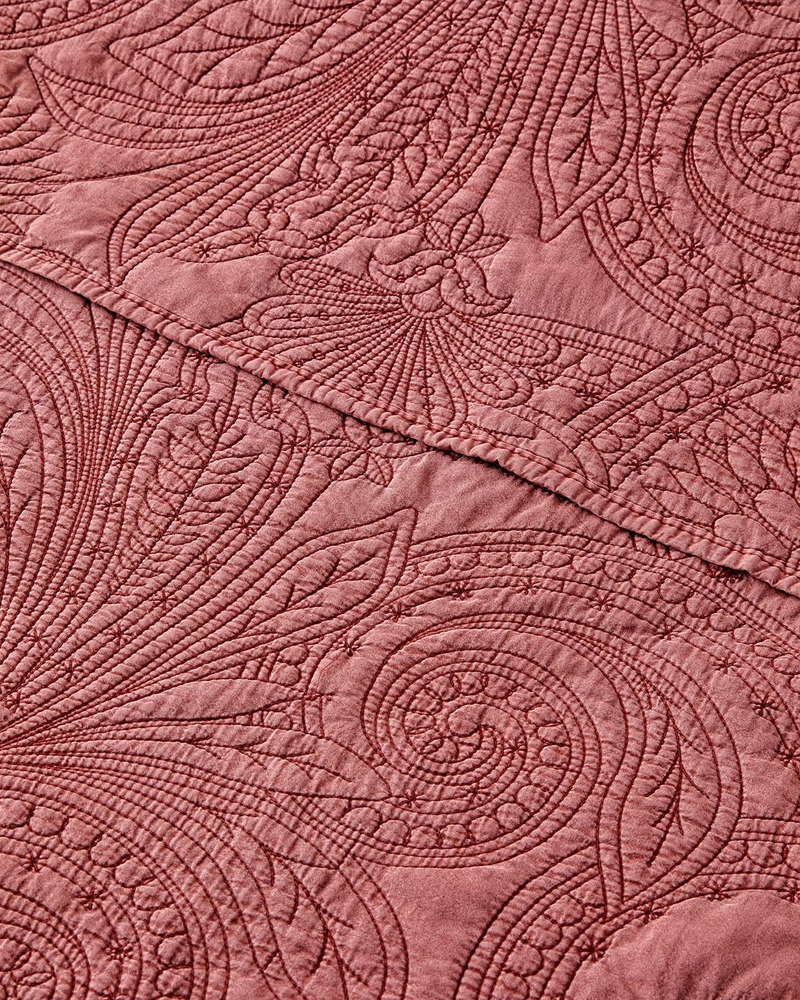 Jardin Belle Çift Kişilik Yatak Örtüsü Takımı 200x220 cm Bordo
