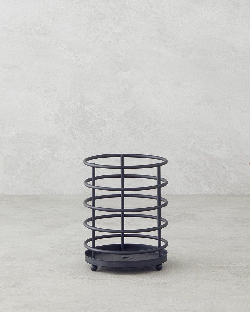 Jimena Metal Kaşıklık 10,5x10,5x14 cm Siyah