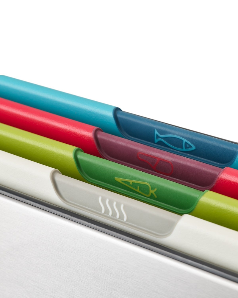 Joseph Joseph Folio Steel Kesme Tahtası Seti 4'lü Renkli