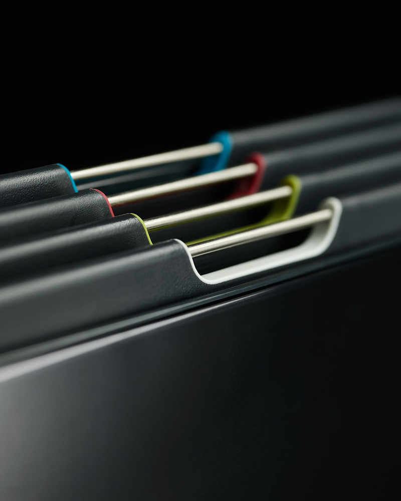 Joseph Joseph Folio Steel Kesme Tahtası Seti 4'lü Siyah