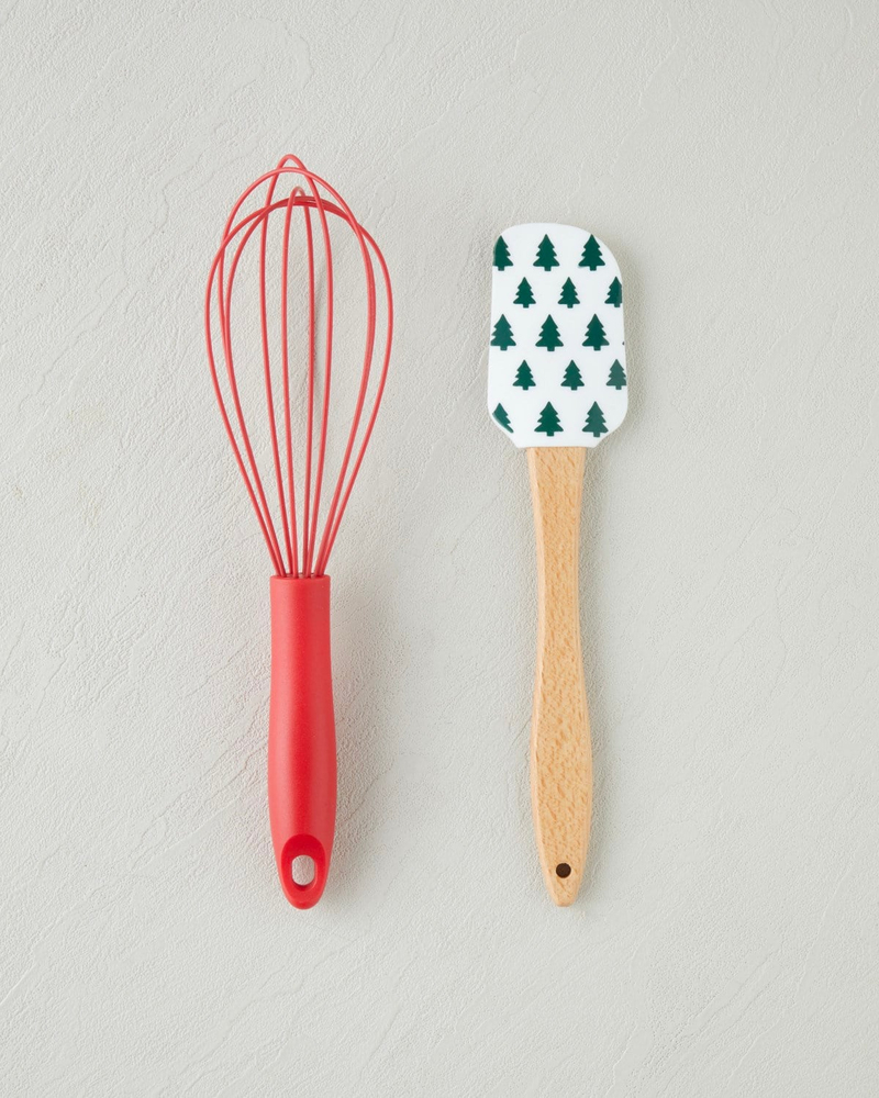Joyfull Silikon 2 Parça Servis Gereci 25,4x26,5 cm Beyaz - Yeşil