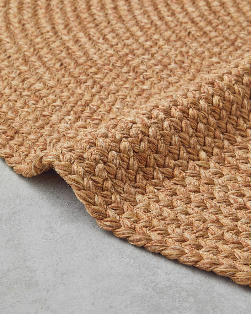 Juliet Yuvarlak Dekoratif Jüt Kilim 120 cm Natural