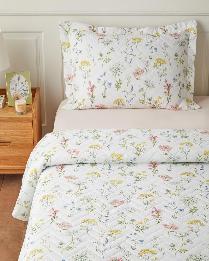 Kaelis Fleur Çift Kişilik Complete Nevresim Takımı 200x220 cm Sarı