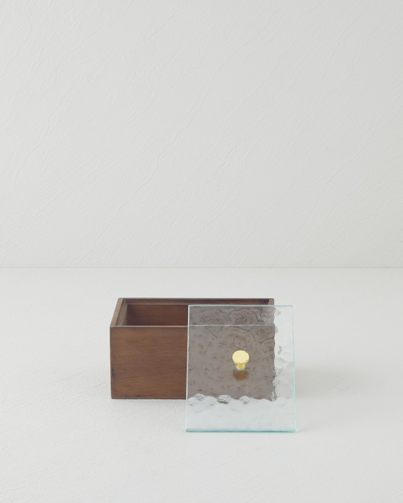 Kavita Dekoratif Kutu 17,5x12,5x10 cm Koyu Kahverengi