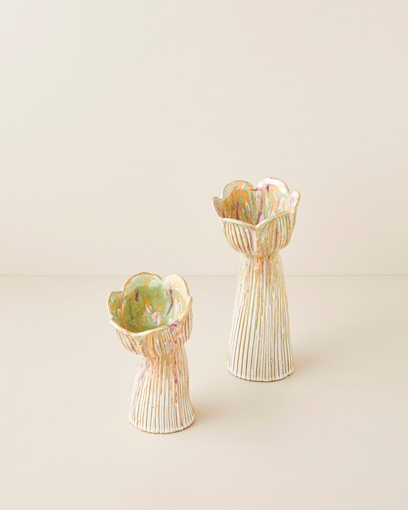Kiara Stoneware Vazo 22 cm Multicolor