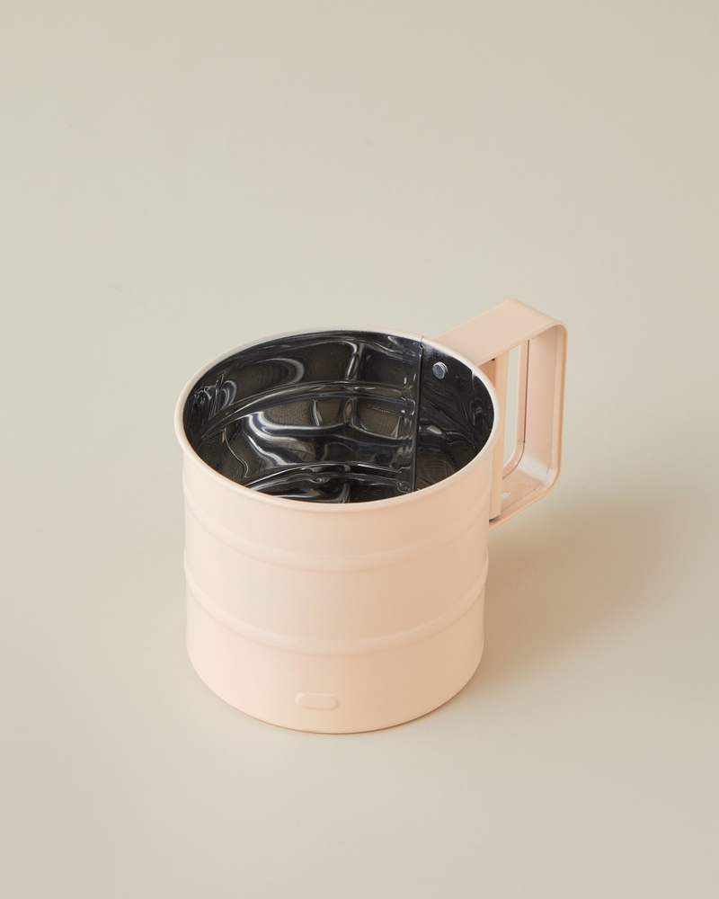 Kinsley Paslanmaz Çelik Un Eleği Mutfak Gereci 10x10 cm Açık Pembe