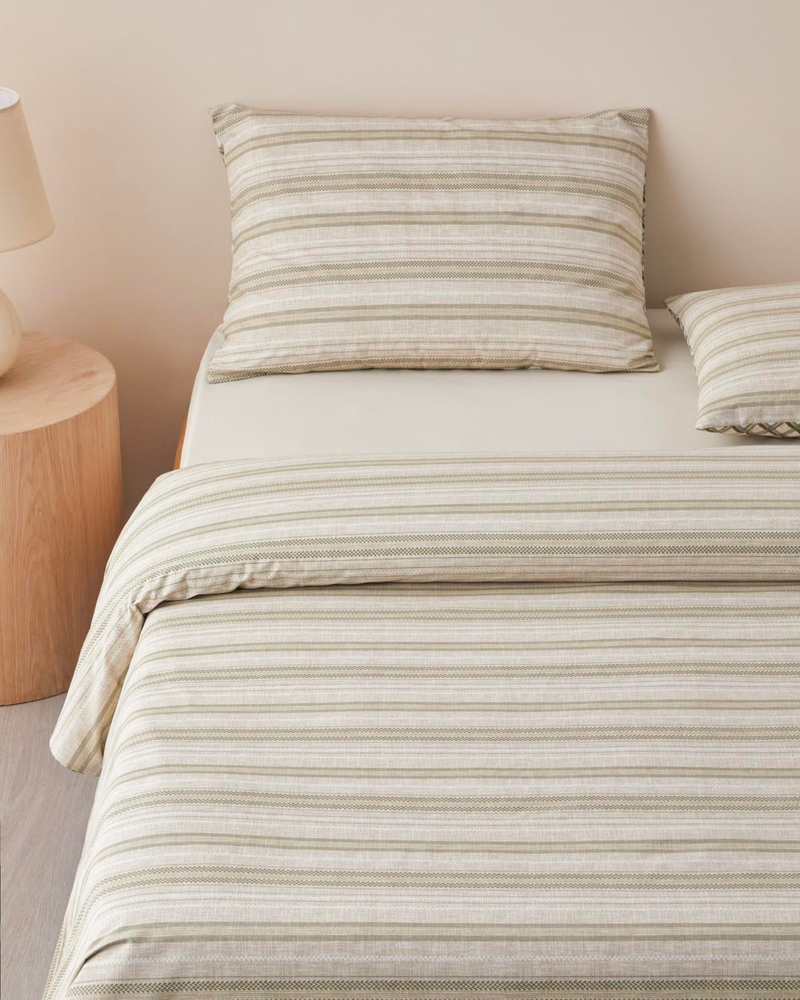 Knitline Pamuk Çift Kişilik Nevresim Takımı 200x220 cm Yeşil