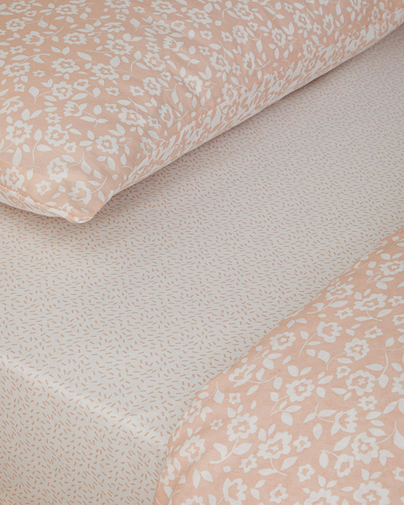 Lara Bloom Çift Kişilik Nevresim Takımı 200x220 cm Pudra