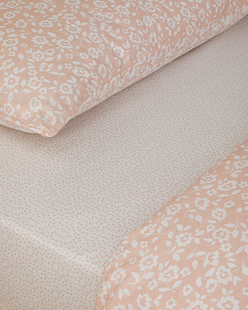 Lara Bloom Çift Kişilik Nevresim Takımı 200x220 cm Pudra