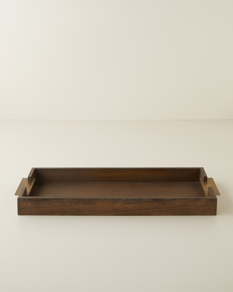 Lavinia Mdf Dekoratif Tepsi 51 cm Kahverengi