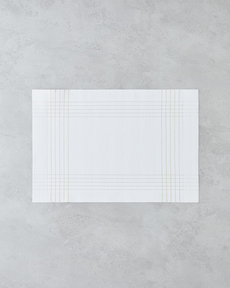 Lea Pvc 4'lü Amerikan Servis 30x45 cm Beyaz – Gold