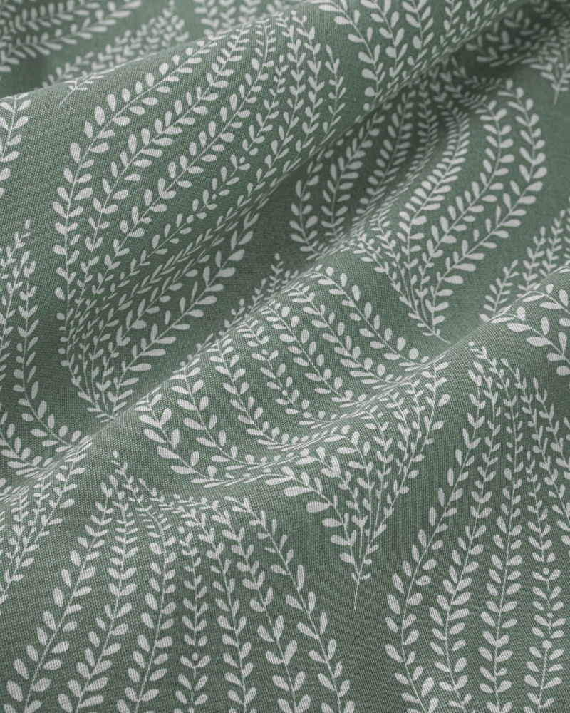 Leafy Braid Çift Kişilik Nevresim Takımı 200x220 cm Yeşil