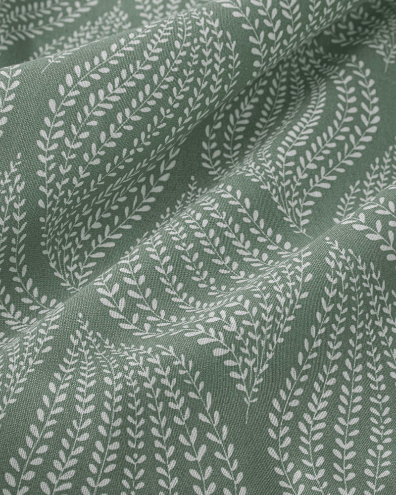 Leafy Braid Çift Kişilik Nevresim Takımı 200x220 cm Yeşil