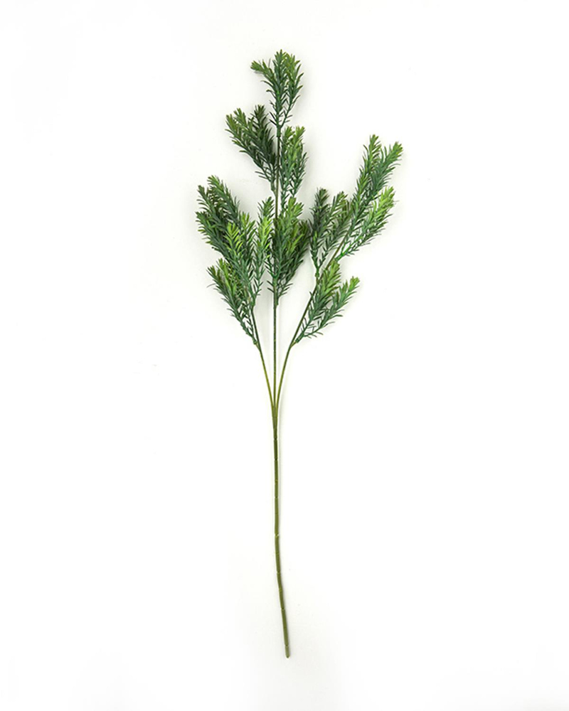 Leafy Tek Dal Yapay Çiçek Mor