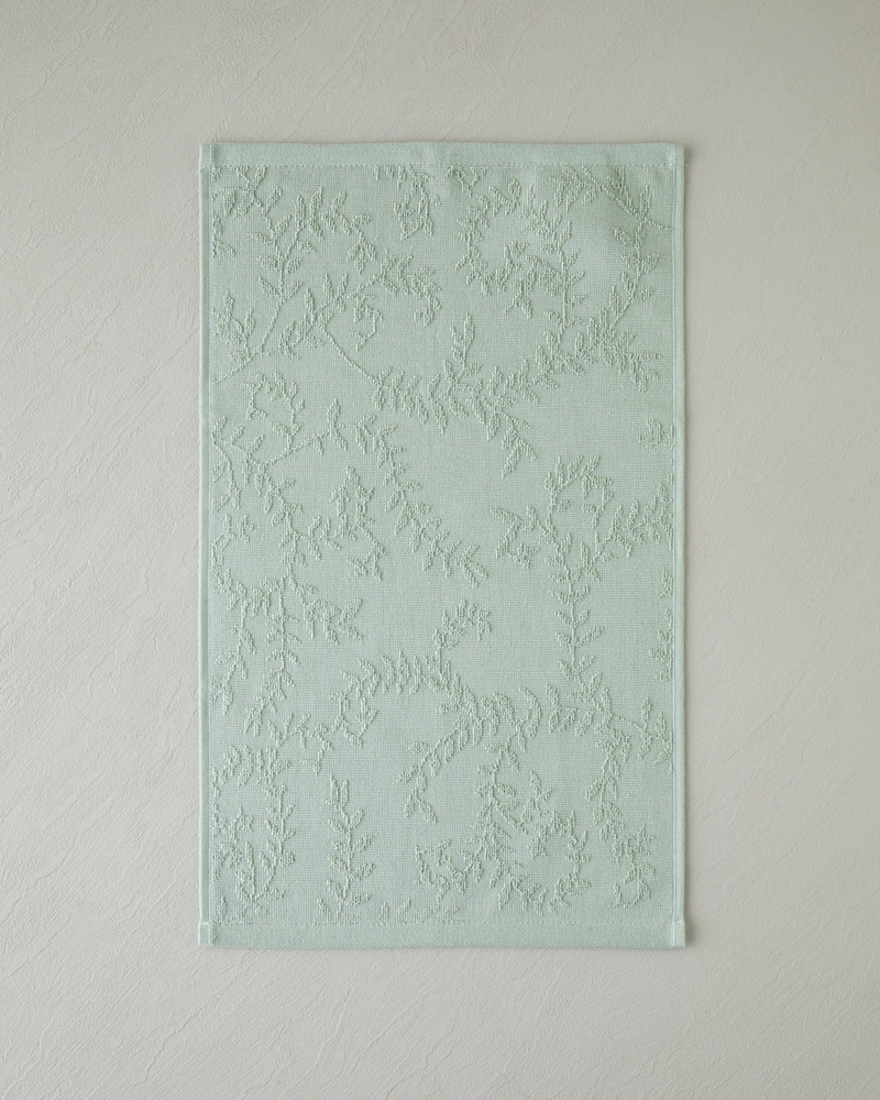 Leafy Touch Pamuk Jakarlı 3’lü El Havlusu Seti 30x50 cm Yeşil