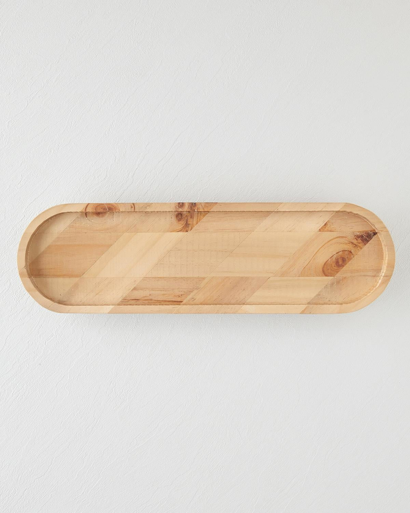 Lema Dekoratif Tepsi 51x14,8x5,5 cm Kahverengi