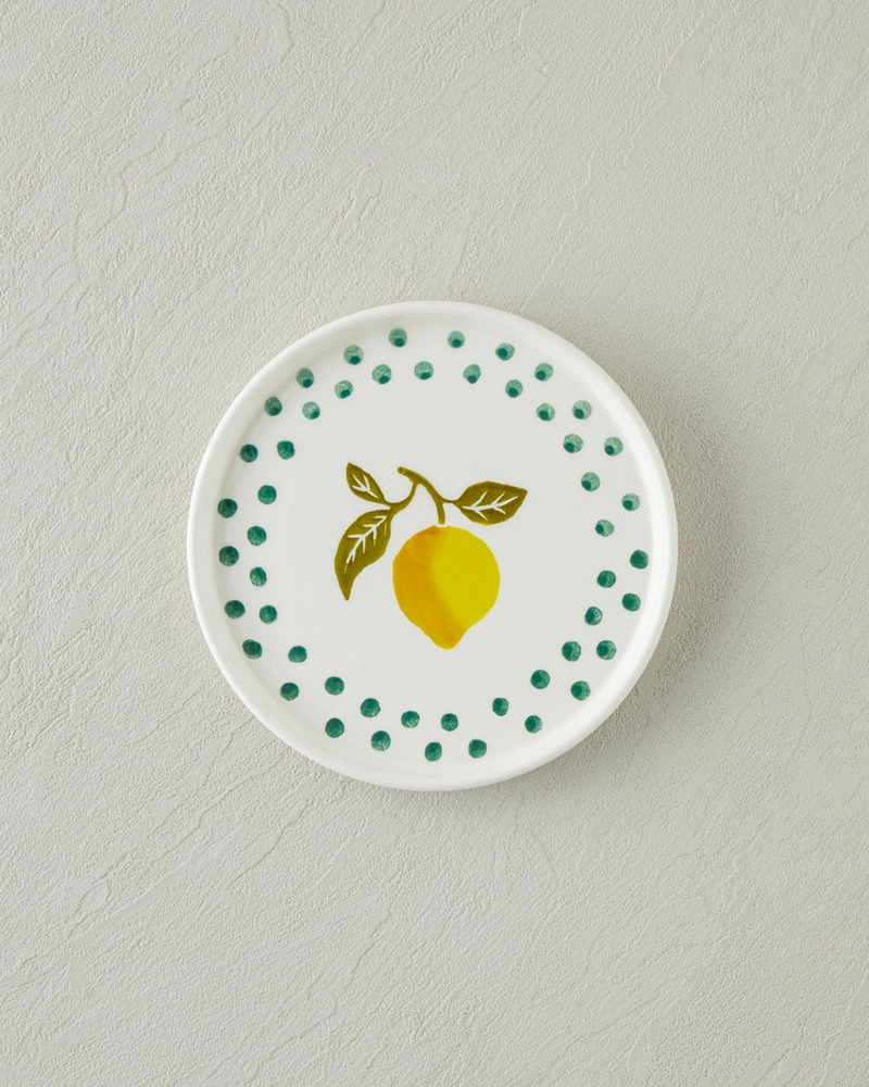 Lemon Garden Seramik 6'lı Pasta Seti 16 cm Renkli