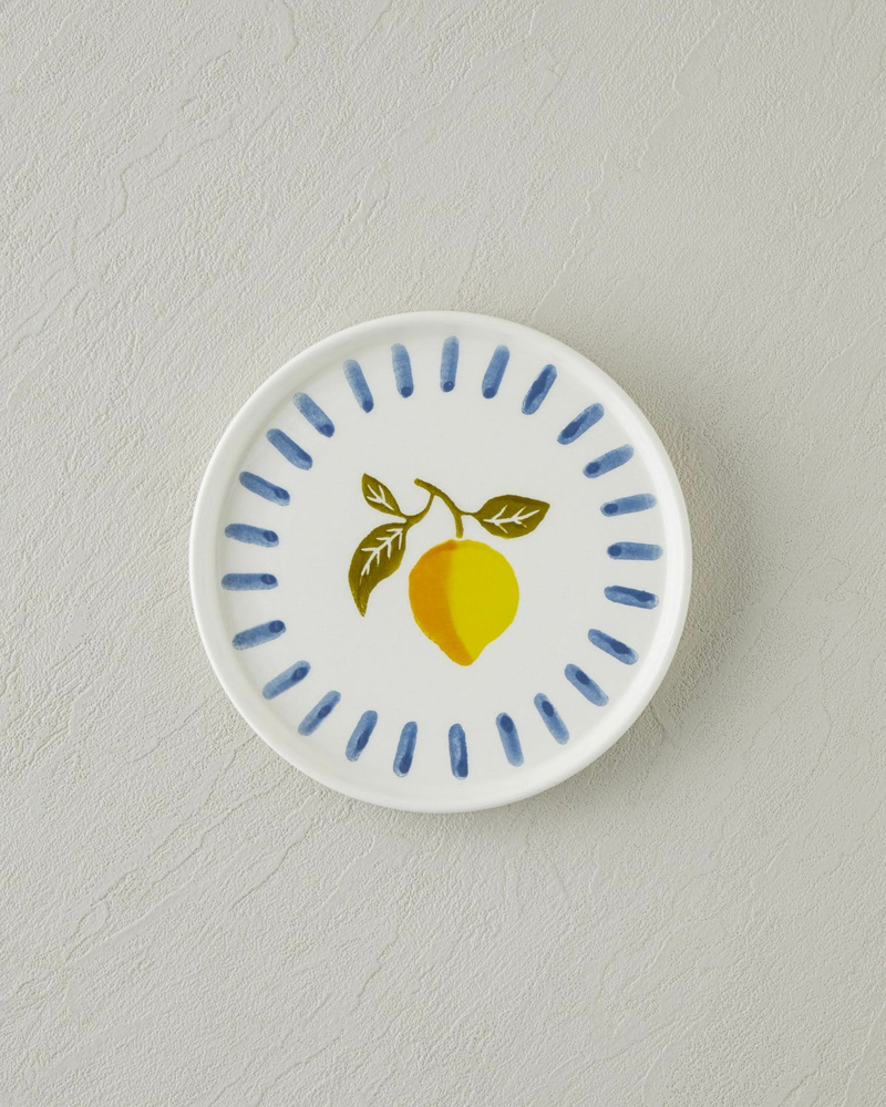Lemon Garden Seramik 6'lı Pasta Seti 16 cm Renkli