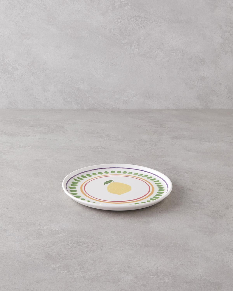 Lemon Seramik Pasta Tabağı 20 cm Renkli