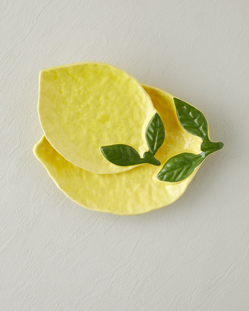 Lemonella Seramik Kayık Tabak 22x15x3 cm Sarı