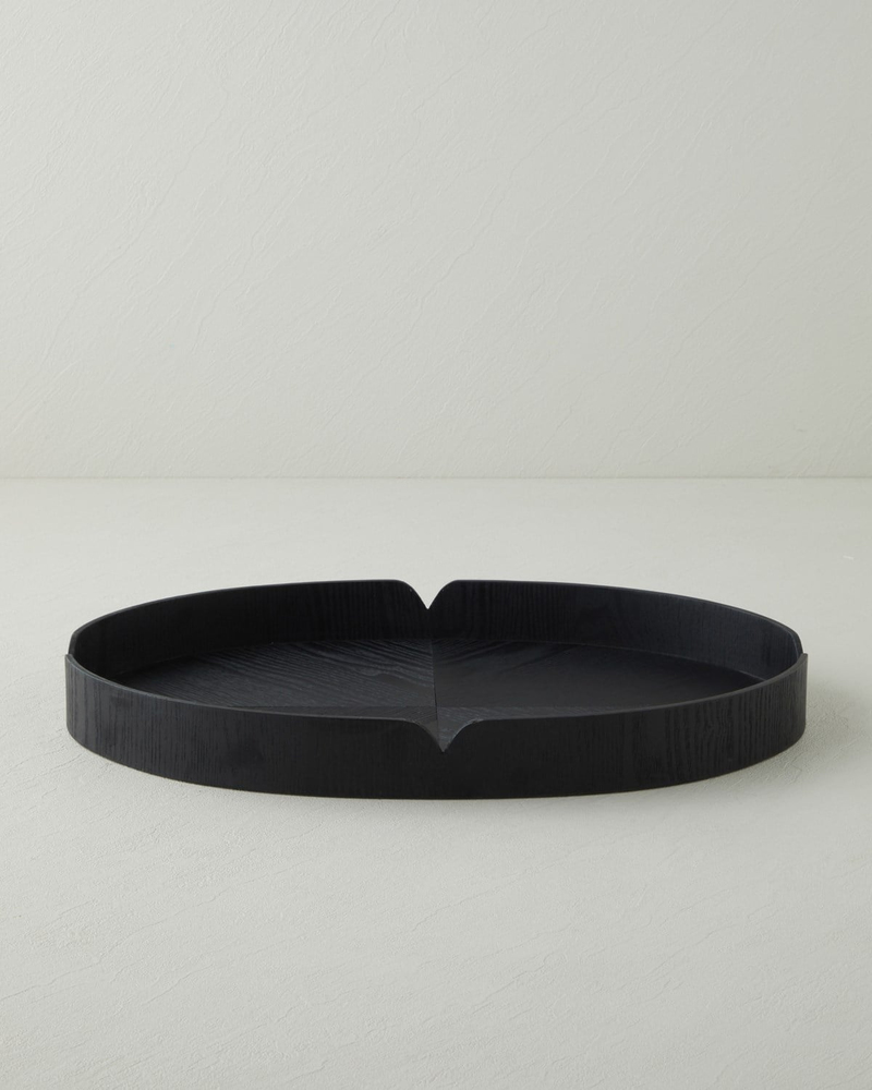 Lena Mdf Dekoratif Tepsi 48 cm Siyah
