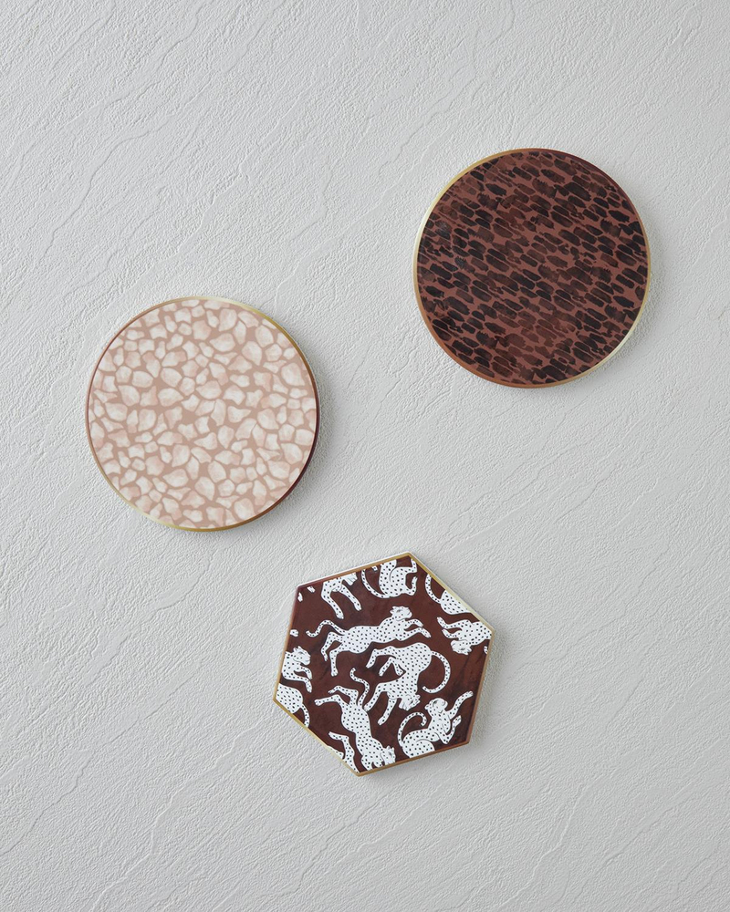 Leopa Seramik Bardak Altlığı 11 cm Bej