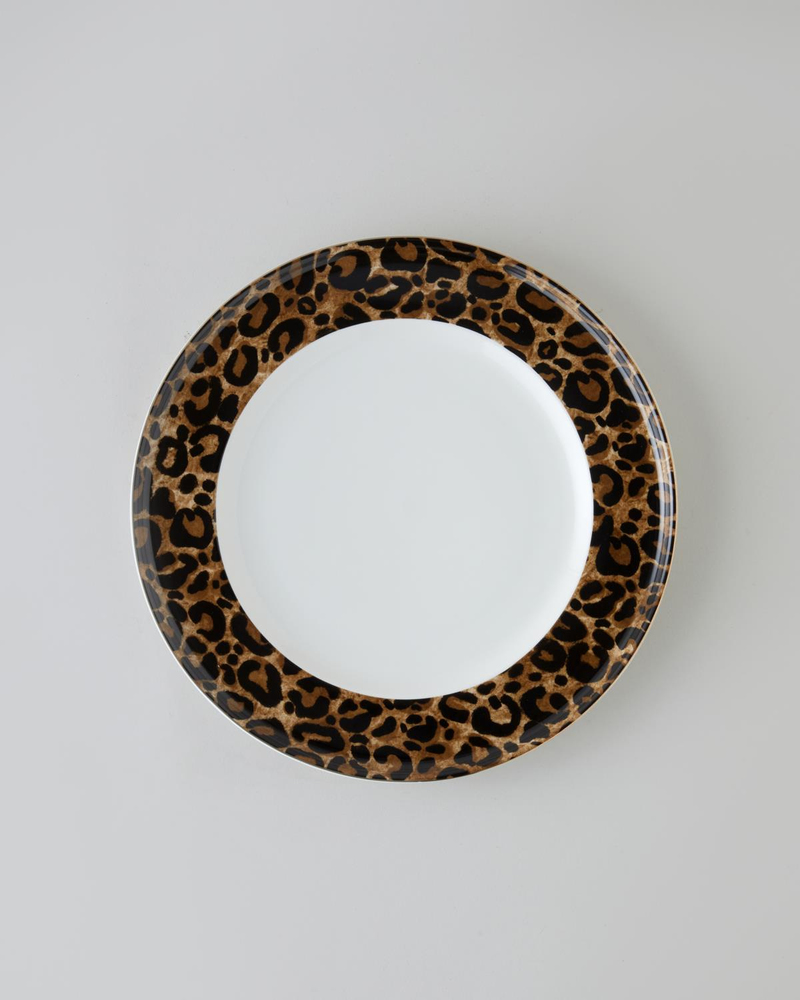 Leopardo Bone Porselen Yemek Takımı 24 Parça 6 Kişilik Kahverengi