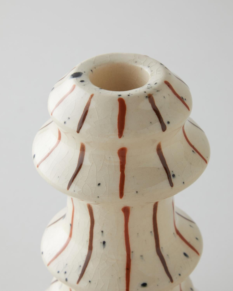 Lilie Şamdan 17,5 cm Krem
