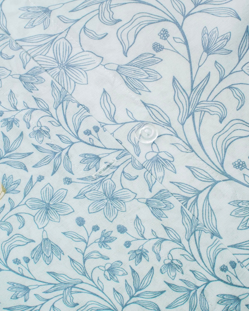 Lillibelle Kolay Ütülenir Çift Kişilik Nevresim Takımı 200x220 cm Mavi