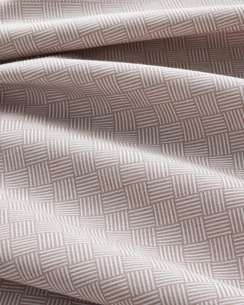 Linework Kolay Ütülenir Çift Kişilik Nevresim Takımı 200x220 cm Açık Mürdüm