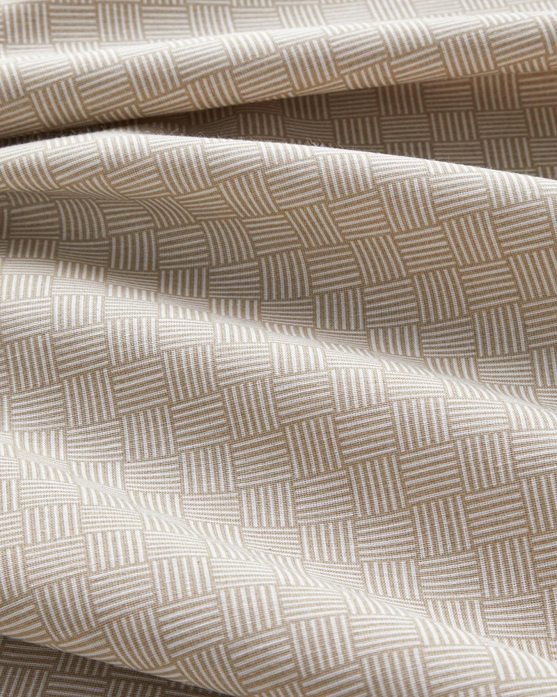 Linework Kolay Ütülenir Tek Kişilik Nevresim Takımı 160x220 cm Bej