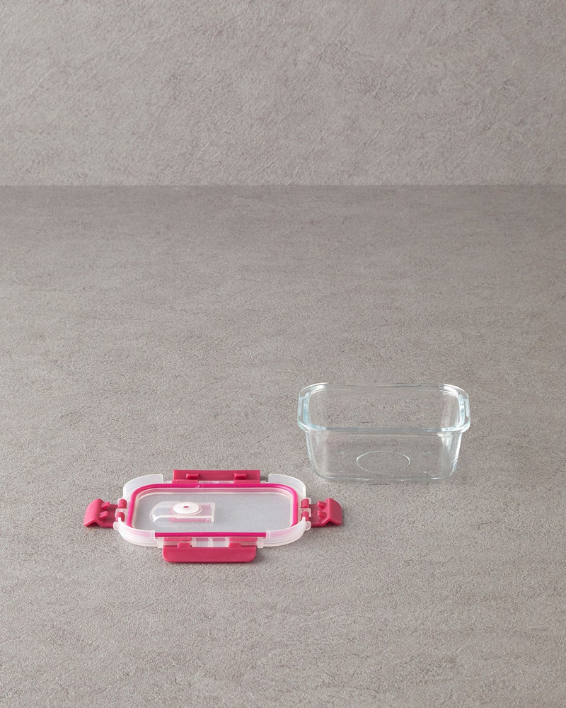 Lock&Fresh Cam Saklama Kabı 320 ml Pembe