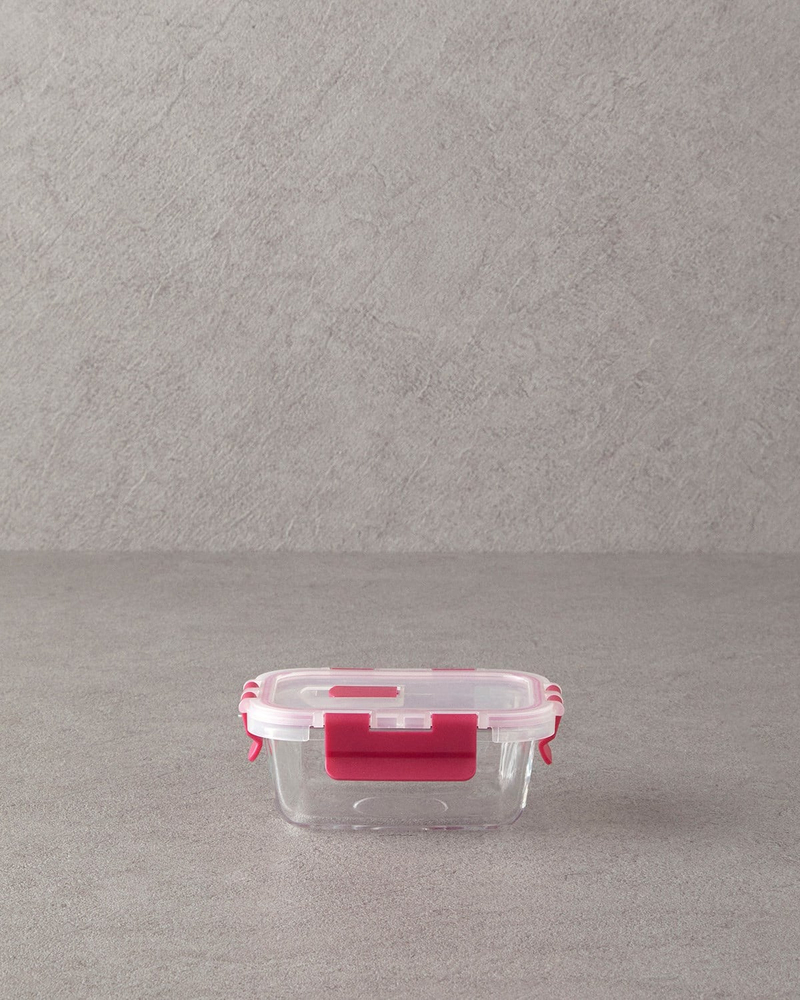 Lock&Fresh Cam Saklama Kabı 320 ml Pembe