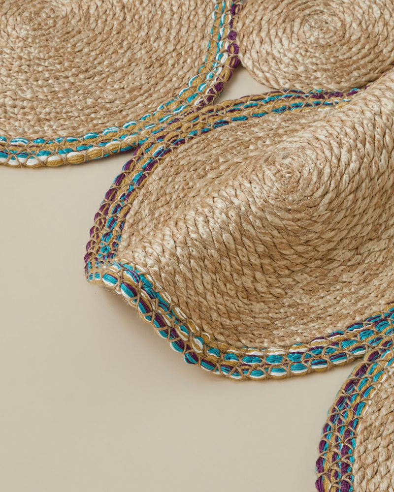 Lois Jüt Dekoratif Jüt Kilim Multicolor